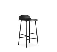 Normann Copenhagen Chaise de bar Form avec structure en métal - noir - 65 cm