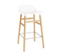Normann Copenhagen Chaise de bar Form Chair pieds en chêne blanc