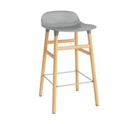 Normann Copenhagen Chaise de bar Form Chair pieds en chêne gris