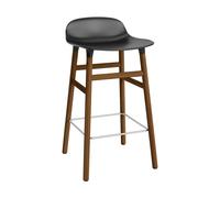Normann Copenhagen Chaise de bar Form Chair pieds en noyer noir