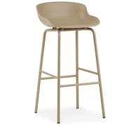 Normann Copenhagen Chaise de bar Hyg pieds en métal 75 cm Sand