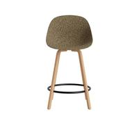 Normann Copenhagen Chaise de bar Mat Bar Chair 65 cm Seaweed-hêtre-acier noir
