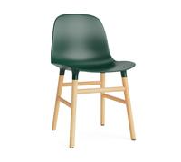 Normann Copenhagen Chaise Form green. pieds en chêne