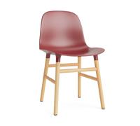 Normann Copenhagen Chaise Form red. pieds en chêne