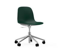 Normann Copenhagen Chaise pivotante à roulettes Form - vert - aluminium