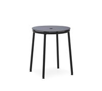 Normann Copenhagen Circa Tabouret Noir/Aluminium Noir