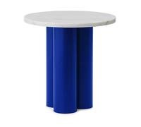 Normann Copenhagen Dit table d'appoint Ø40 cm Blanc Carrara-bleu clair