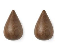 Normann Copenhagen Dropit Crochet Noyer Marron Hauteur 9,3 cm Profondeur 8,7 cm Longueur 6 cm