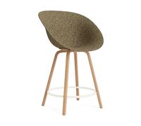 Normann Copenhagen Fauteuil avec accoudoirs Mat Bar Armchair 65 cm Seaweed-beech-cream steel