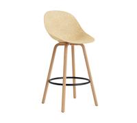 Normann Copenhagen Fauteuil avec accoudoirs Mat Bar Armchair 75 cm Hemp-hêtre-acier noir