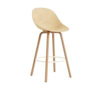Normann Copenhagen Fauteuil avec accoudoirs Mat Bar Armchair 75 cm Hemp-hêtre-crème acier