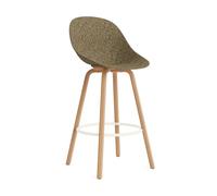 Normann Copenhagen Fauteuil avec accoudoirs Mat Bar Armchair 75 cm Seaweed-beech-cream steel