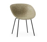 Normann Copenhagen Fauteuil Mat Armchair Seaweed-black steel