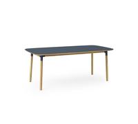 Normann Copenhagen Form Table de Salle à Manger 95 x 200 cm Bleu/Chêne