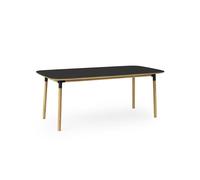 Normann Copenhagen Form Table de Salle à Manger 95 x 200 cm Noir/Chêne