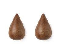 Normann Copenhagen Patère Dropit Lot de 2 noyer Grand