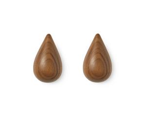 Normann Copenhagen Patère Dropit Lot de 2 noyer Petit