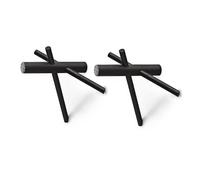 Normann Copenhagen Patère en bois Normann Sticks noir lot de 2