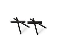 Normann Copenhagen Patère en bois Normann Sticks noir lot de 2