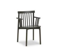 Normann Copenhagen Pind Chaise de Salle à Manger avec Accoudoirs en Bois de Frêne Teinté Marron