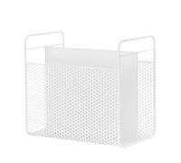 Porte-revues en métal blanc Analog