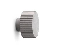 Normann Copenhagen Puce support mural en fibre de bois, polypropylène, gris, hauteur 4,5 cm, diamètre 6,1 cm
