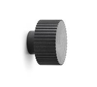 Normann Copenhagen Puce support mural en fibre de bois, polypropylène, noir, hauteur 4,5 cm, diamètre 6,1 cm