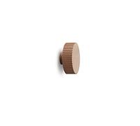Normann Copenhagen Puce Support Mural Fibre de Bois Polypropylène Marron Hauteur 4 cm Diamètre 8,1 cm