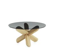 Normann Copenhagen Table basse Ding - verre fumé - Chêne
