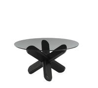 Normann Copenhagen Table basse Ding - verre fumé - chêne noir