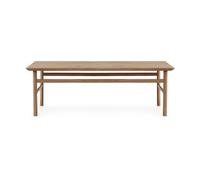Normann Copenhagen Table basse Grow chêne laqué transparent. large