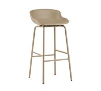 Normann Copenhagen Chaise de bar Hyg pieds en métal 75 cm Sand
