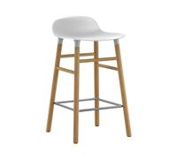 Normann Copenhagen Chaise de bar Form Chair pieds en chêne blanc