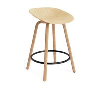 Normann Copenhagen Tabouret Mat Barstool 65 cm Hemp-hêtre-acier noir