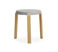 Normann Copenhagen Tabouret Tap gris-chêne