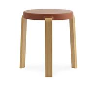 Normann Copenhagen Tabouret Tap caramel. pieds en chêne
