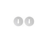 NORMBAU Rosaces rondes Profil européen Ø52 mm - Gris Manhattan - Lot de 2