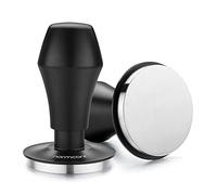 Normcore Tamper à café 57 mm, tampon à ressort V4, base plate avec ressorts de 6,8 kg/11,3 kg/13,6 kg, poignée et support en aluminium anodisé, compatible avec porte-filtres Ascaso Lelit 57 mm