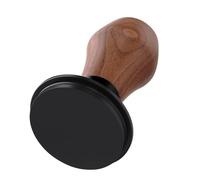 Normcore Tamper à café expresso V4 de 51 mm, tampon à ressort avec ressorts de rechange de 6,8 kg/11,3 kg/13,6 kg avec base plate revêtue de PVD en titane, poignée en noyer américain