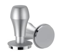 Normcore Tamper à café V4.1 de 51 mm avec retour sonore de clic, tampon à ressort avec base plate, compatible avec porte-filtre Delonghi de 51 mm, poignée en aluminium anodisé, argenté