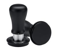 Normcore Tamper à expresso V5 de 51 mm, tampon à café à ressort avec 6 réglages de pression réglables, technologie à trois ressorts, base plate revêtue de titane, poignée en aluminium anodisé et