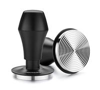 Normcore Tampon à café 53,3 mm - Régulateur de pression - Barista - Avec pression de contact de 15 lb / 25lb / 30lbs - Tapis de poignée en aluminium (base amper-Base Ripple, diamètre 53,3 mm)
