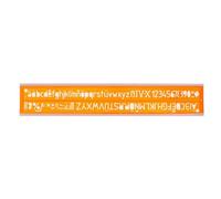 Normographe Trace Lettres 14mm
