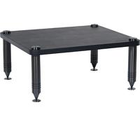 Norstone Étagère pour meuble COMO 3 – finitions haut de gamme, cuir noir, acier massif inoxydable