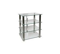NorStone Epur 4 Meuble Hifi 4 tablettes Finition Argent Satiné