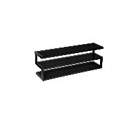 NorStone Esse 140 Noir satiné verres noirs - Meuble TV