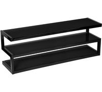 NorStone Esse 140 noir satiné verres noirs - Meubles TV