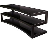 NorStone Esse Curve noir satiné verres noirs - Meubles TV