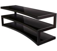 NorStone Esse Curve noir satiné verres noirs - Meubles TV