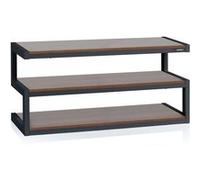 Norstone - Table triple plateaux - Jusqu'à 50kg - Acier laqué - 110cm Noir